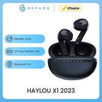 HAYLOU X1 2023 TWS Bluetooth Earphone BT5.3 Wireless Headset Metallic Case 12mm Dynamic Driver 24H Battery Life Sports Earbuds