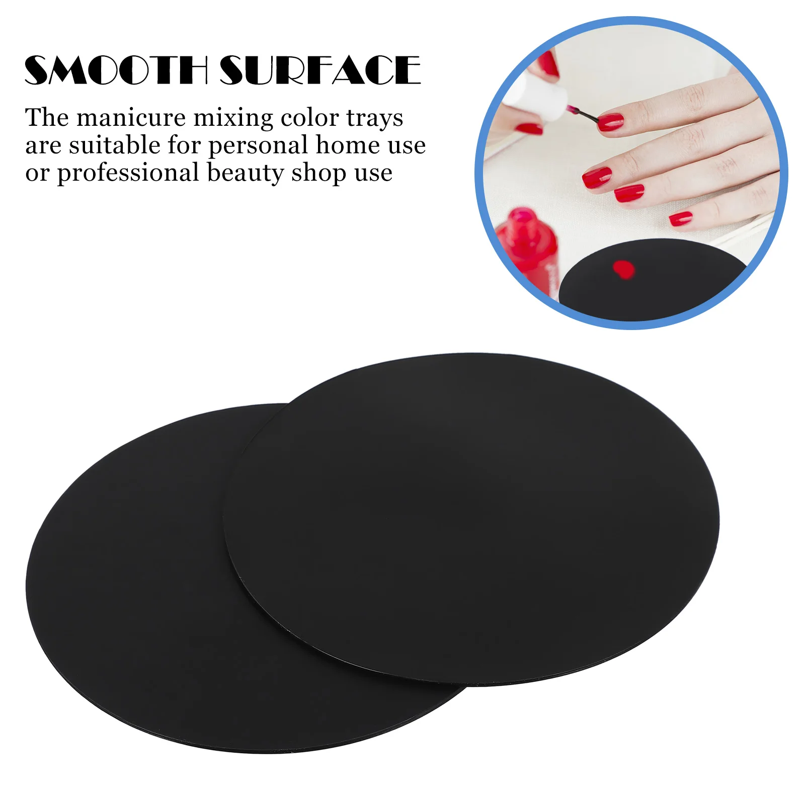 

10 Pcs Nail Polish Color Palette Manicure Pallets Painting Mixed Coloring Tool Gel Silicone Silica Colors Tools