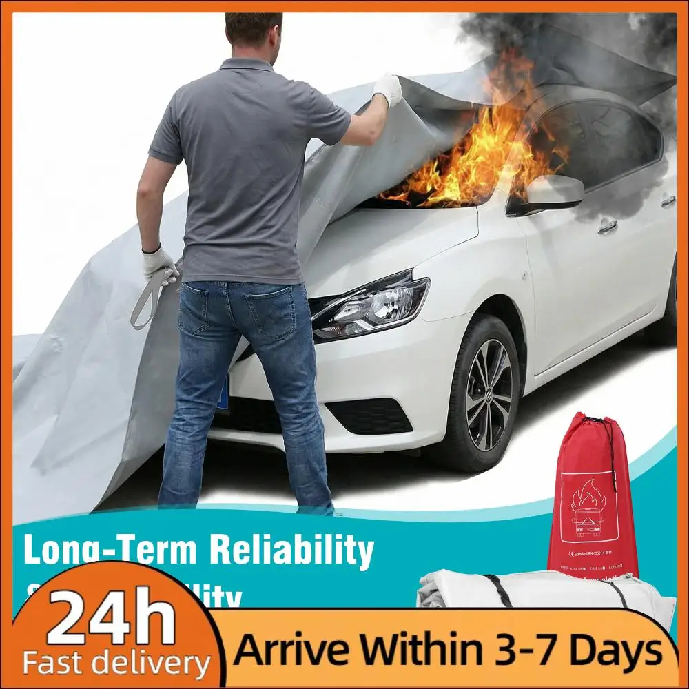 

Emergency Fire Suppression Blanket Silicone Coated High Temperature Resistant Fabric for EV Battery & Engine Fires