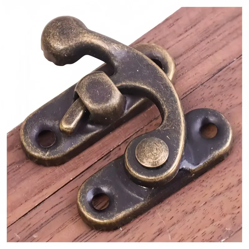 40PCS Ox Horn Lock Luggage Hardware Gift Box Latch for Wine/Wooden/Jewelry Boxes Retro Style Decor Hardware