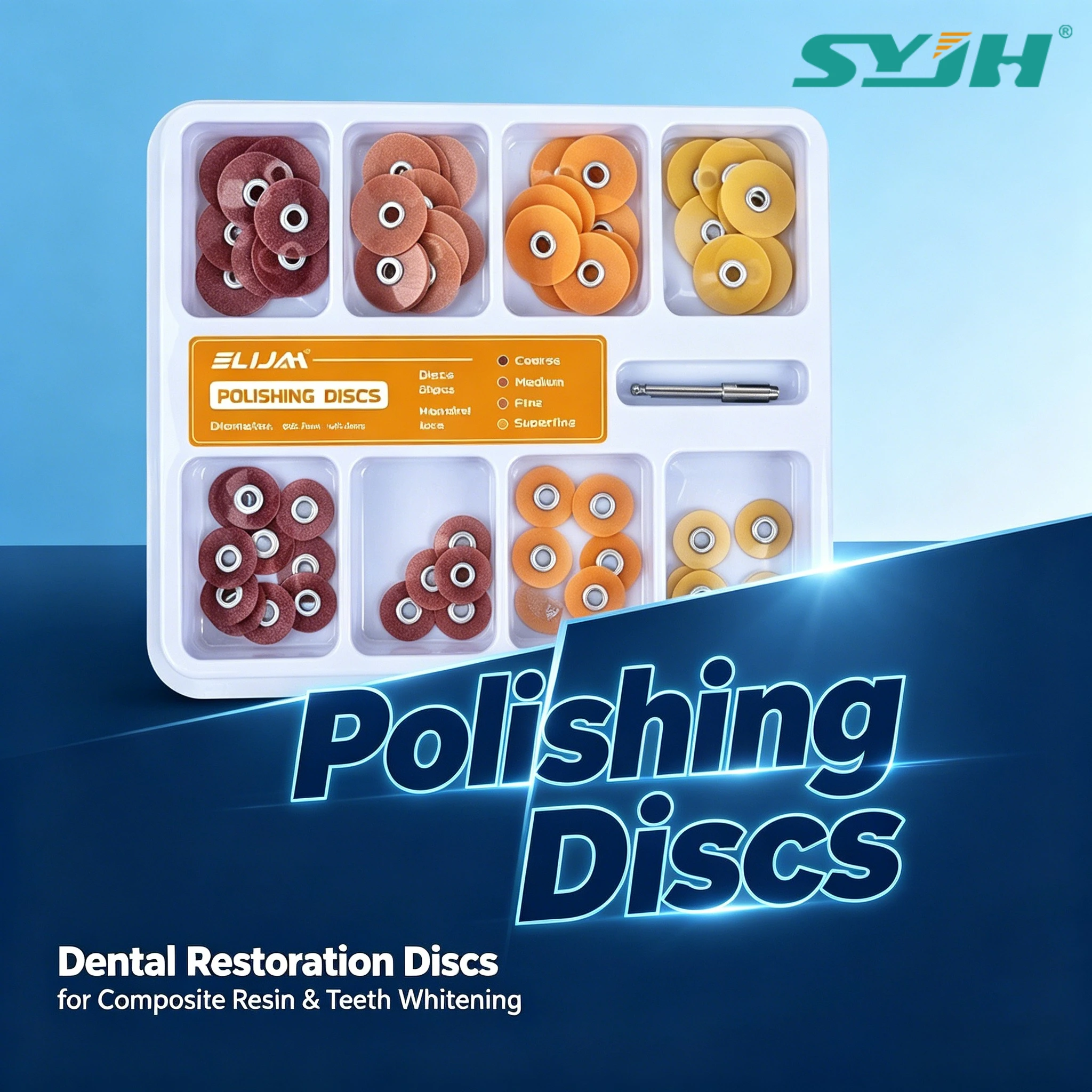 

400/800Pcs Dental Polishing Discs - Gross Reduction & Mandrel Discs for Composite Resin & Teeth Whitening Dentistry Materials