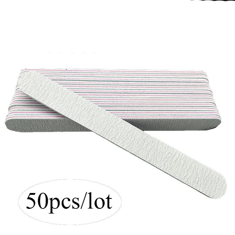 

50pcs/Lot Nails File Gray Professional Sanding Nail Buffs For Manicure Replaceable Files For Files Nails Accessories Art Tools