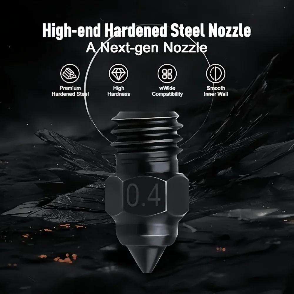 Offizielle Creality Ender 3 S1/CR-6 SE Düsen 0,2/0,4/0,6/0,8/1,0mm aus Messing/Legierung/Hartstahl, für Ender 3/Pro/V2/Max/Neo, Ender 5/Pro – Detail 6