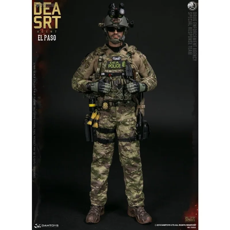 Damtoys original 1/6 de pessoal móvel série srt equipe de resposta especial anime figura de ação modelo brinquedos modelo presentes para meninos