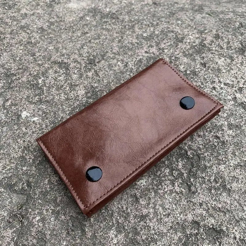 Tragbare Kunstleder Tasche für Fall Rolling Rohr Lagerung Tasche mit Reißverschluss Zigarette Kraut Rauchen Papier Wal B95B
