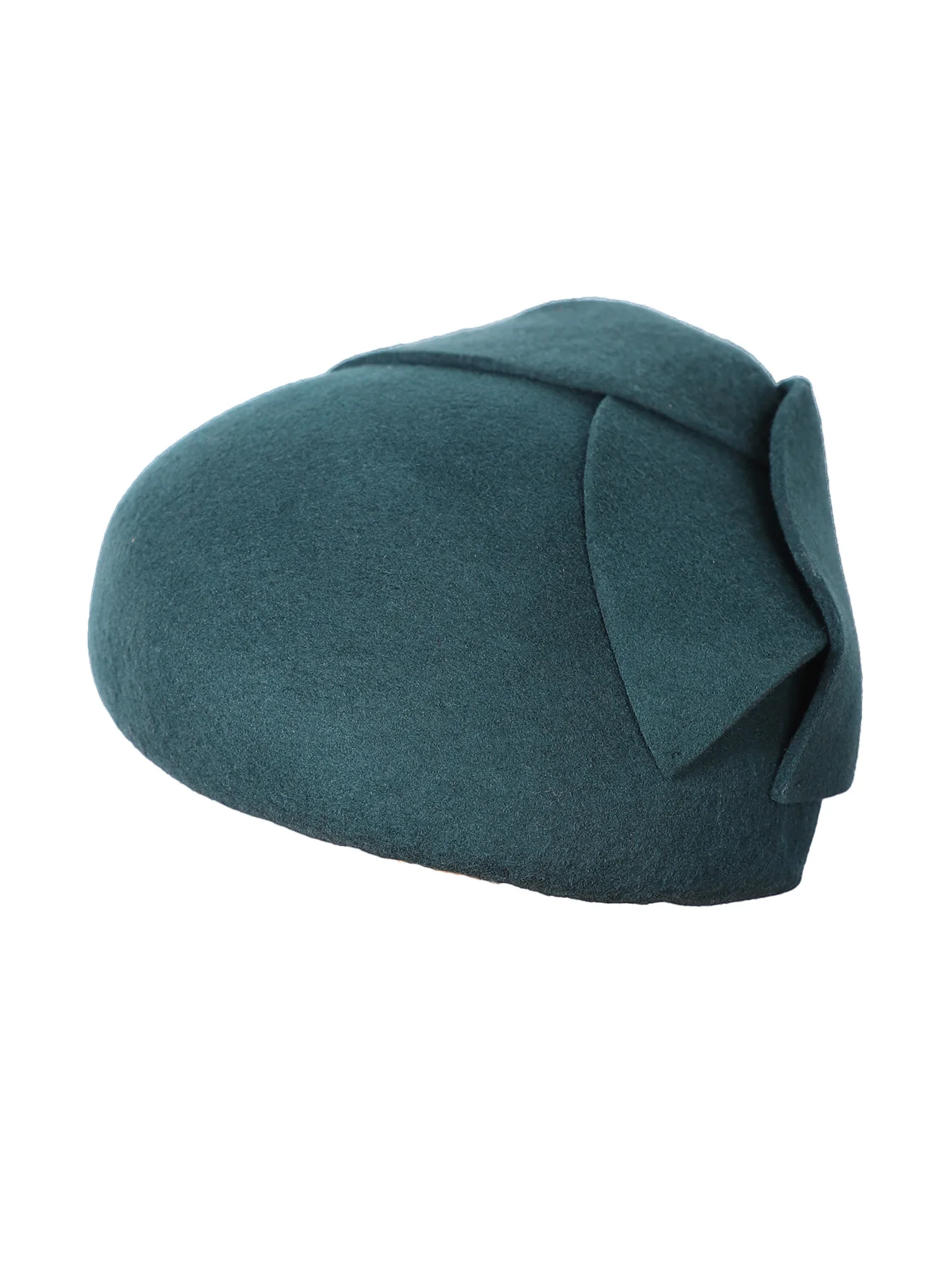 FS 100 % Wollfilz-Fascinator für Damen, Damen, Hochzeit, Fedora, Kirchenhüte, grüne Blumen-Baskenmütze, Mütze für Damen, Teeparty, Pillbox-Hut – Detail 8