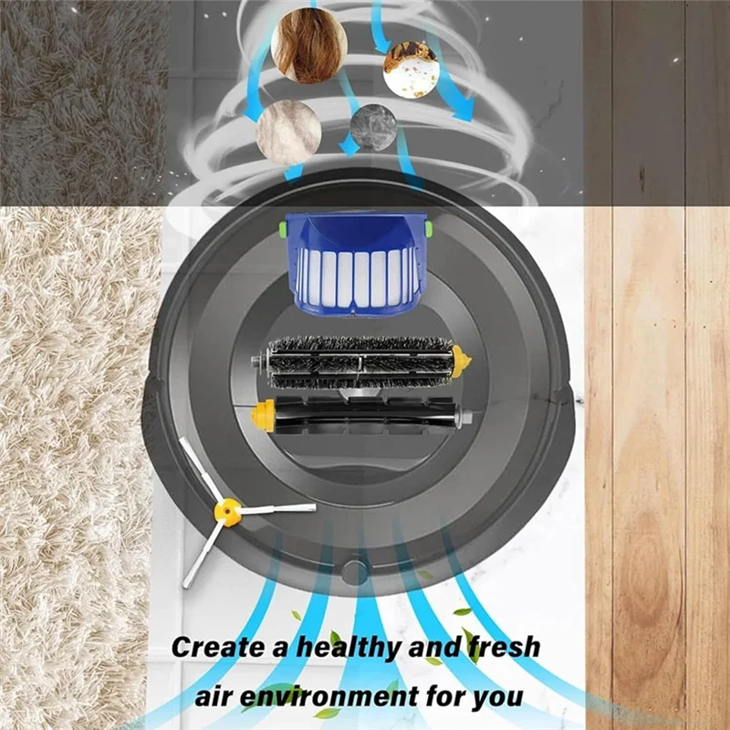 

ABGH-для Irobot Roomba 600 серии 660/670/680/690/6 пылесос резиновая щетка Hepa фильтры аксессуары