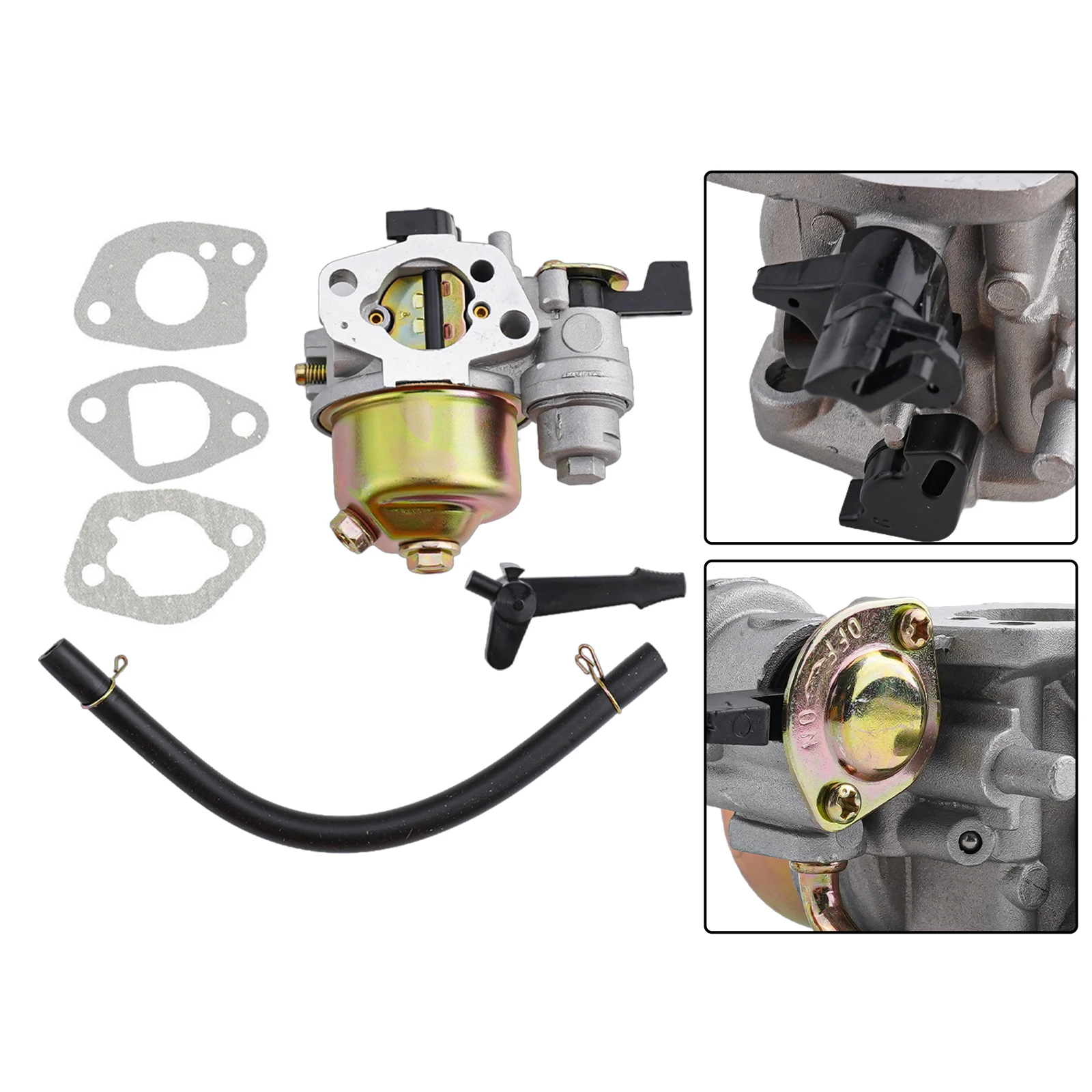 1set High Pressure Washer Carburetor 170F168 Engine Carburetor With Tube Gaskets Kit For GX160 168F for gx200 5.5HP/6.5HP
