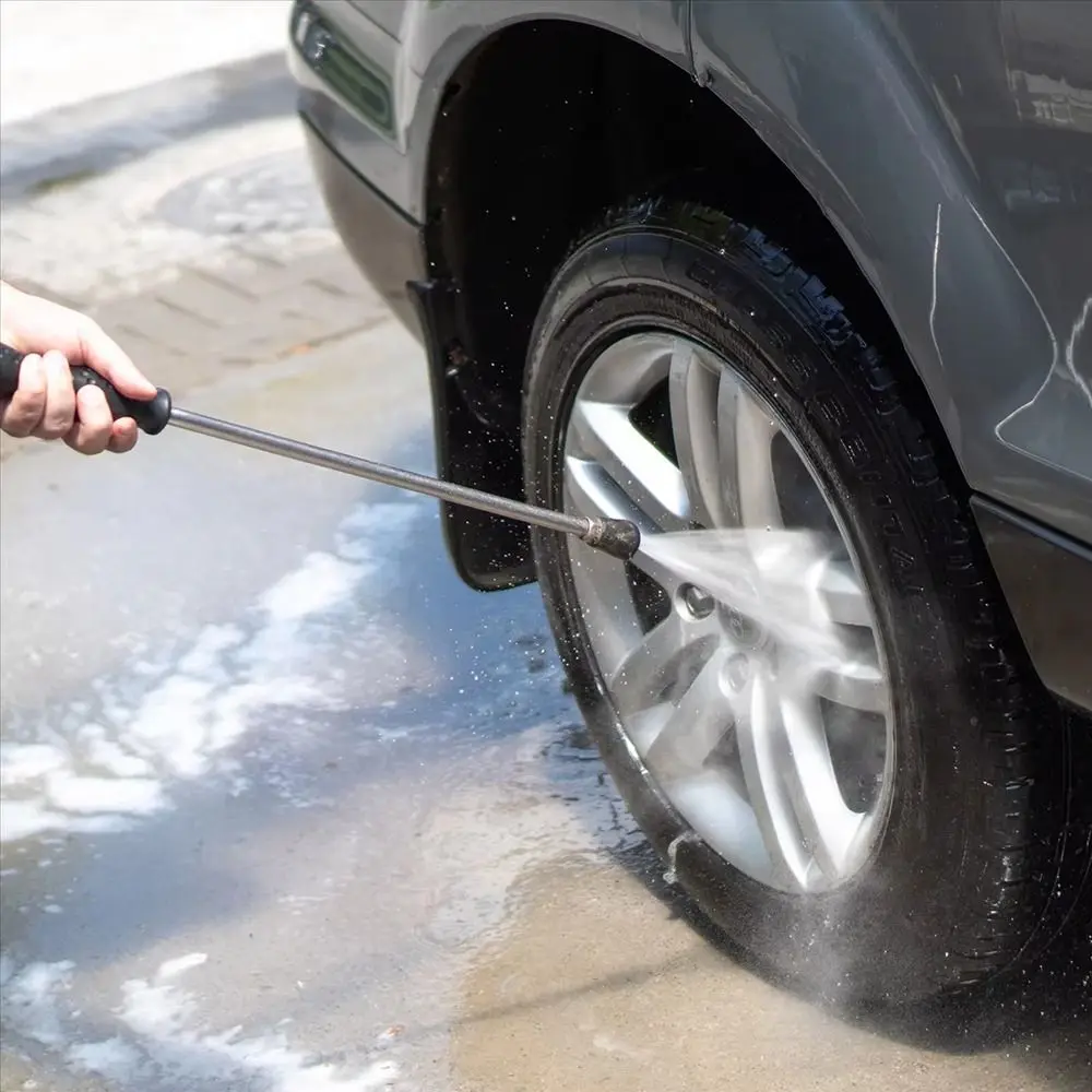 

1Pcs High Pressure Washer Extension Wand Stainless Steel Straight Spray Lance Rod 40cm With 1/4" Quick Connect