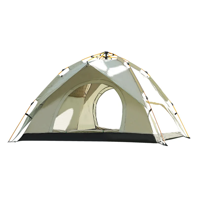 

Wholesale Portable Outdoor Camping Tent Silver Glue Double Layer with Large Oxford Fabric Sunscreen & Rainproof for Glamping