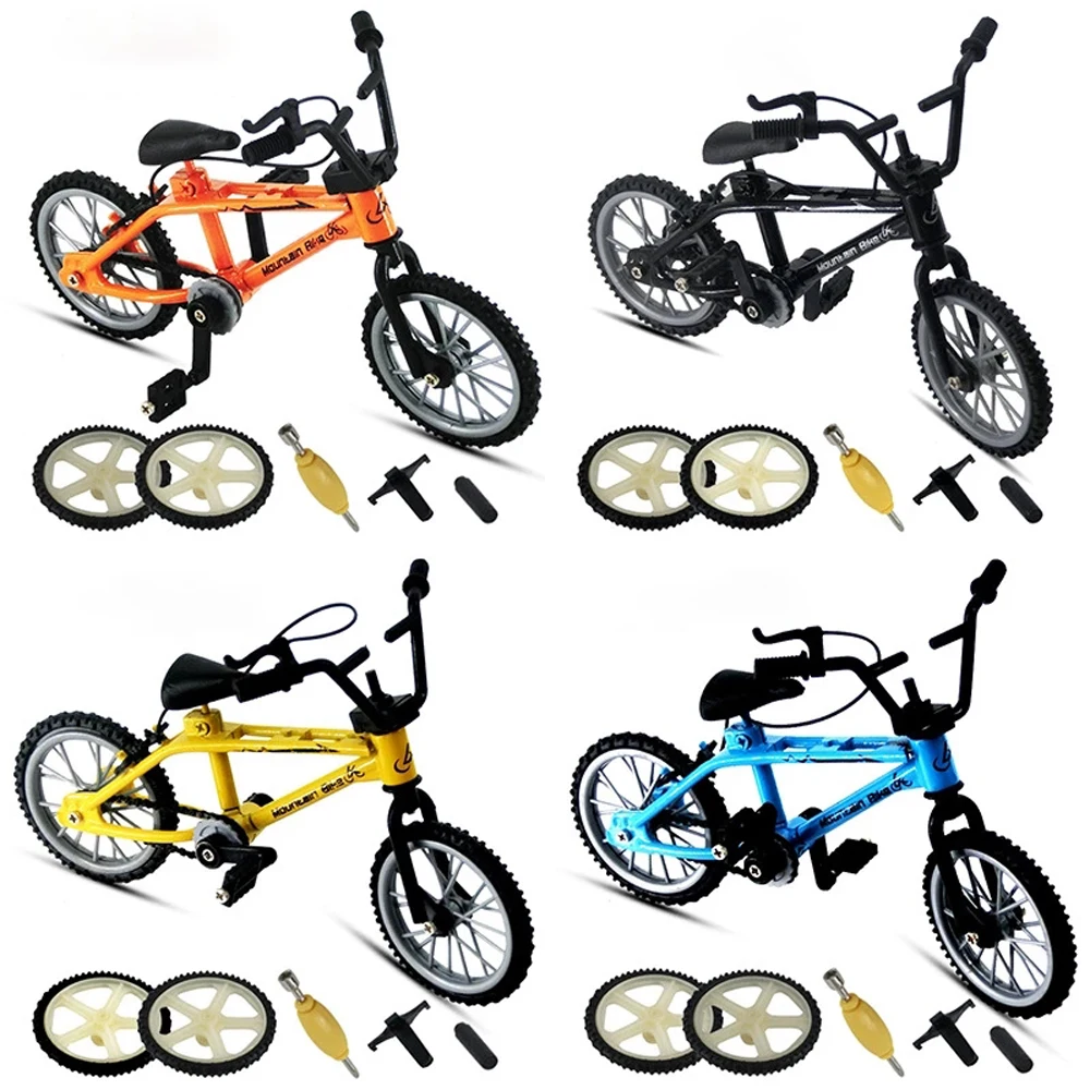 Simulation High quality Spare Tire Alloy Model Toys Mini Finger Bike Finger Bmx Bike BMX Bicycle Mini Bike