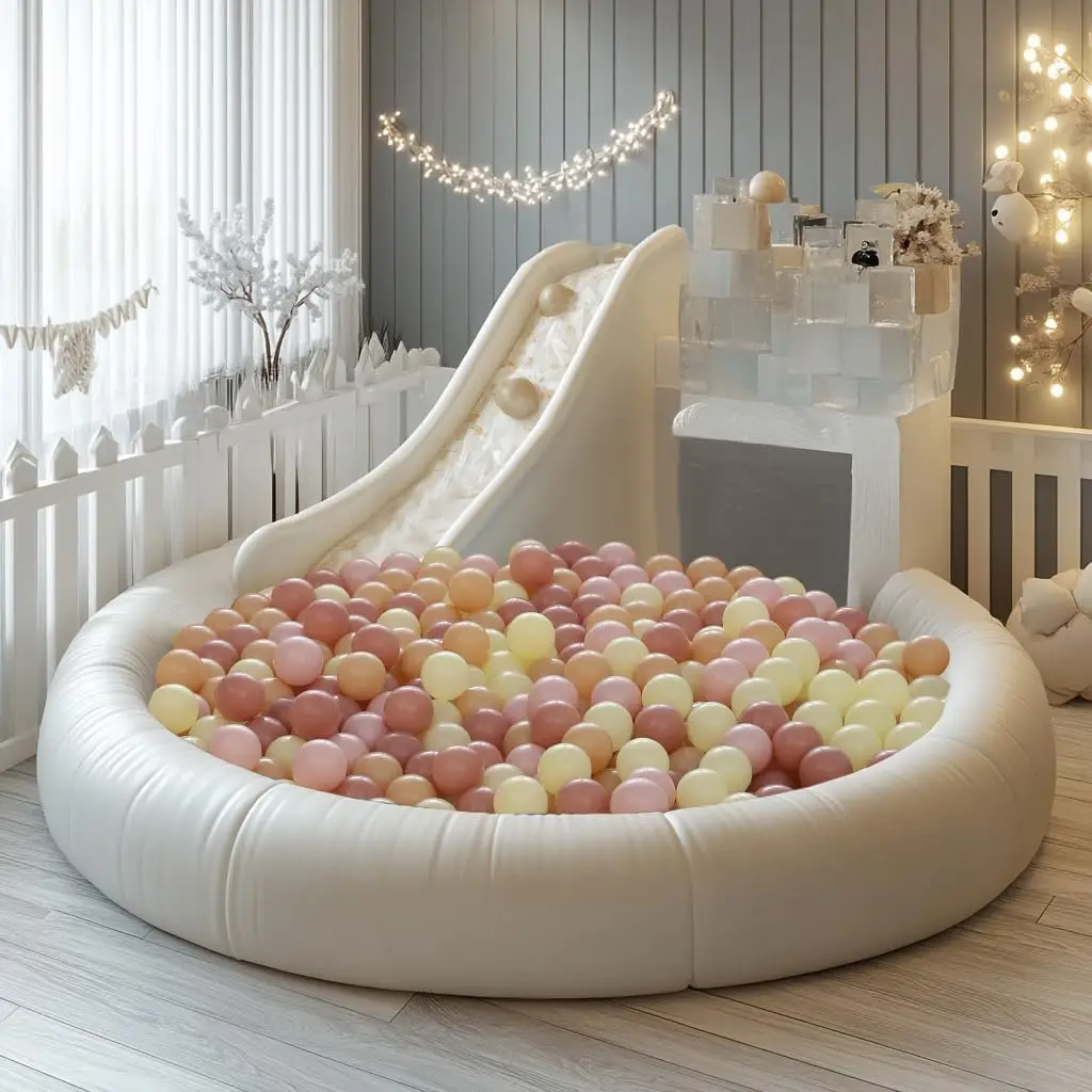 Bolas de piscina de bolas, color rosa y amarillo, 100 Uds., bolas de plástico para bebés, niñas, niños pequeños, tienda de juegos, piscina, parque infantil, decoración de fiesta