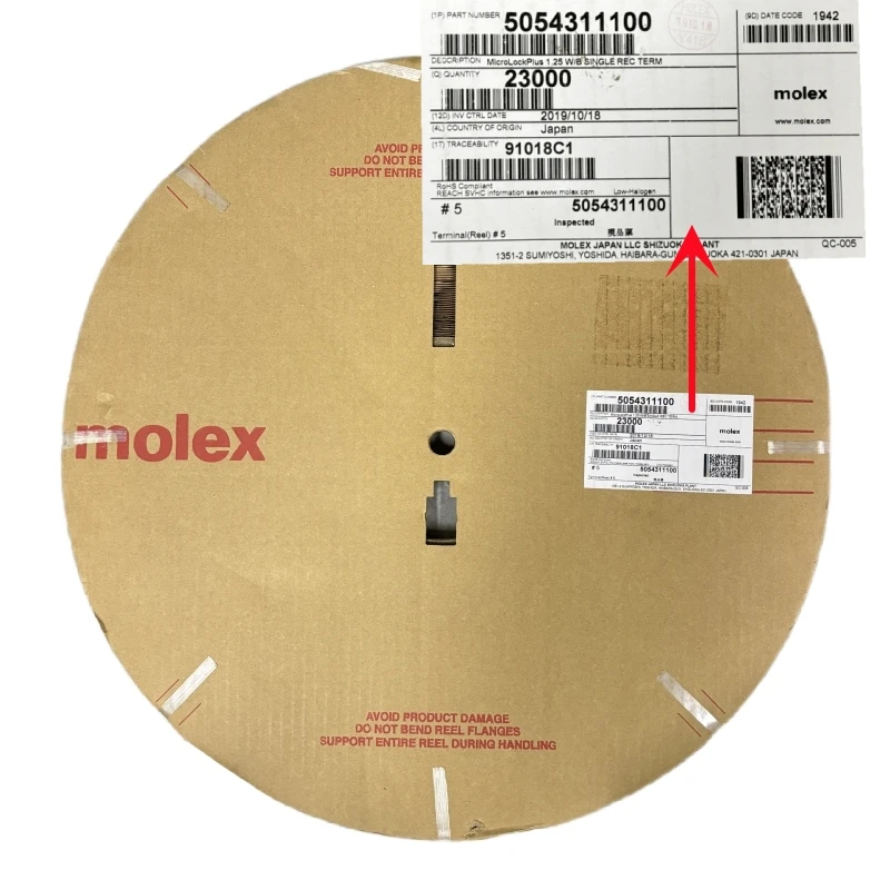 5054311100 Molex 크림프 터미널 30-26AWG용, 정확한 연결을 위한 필수 부품