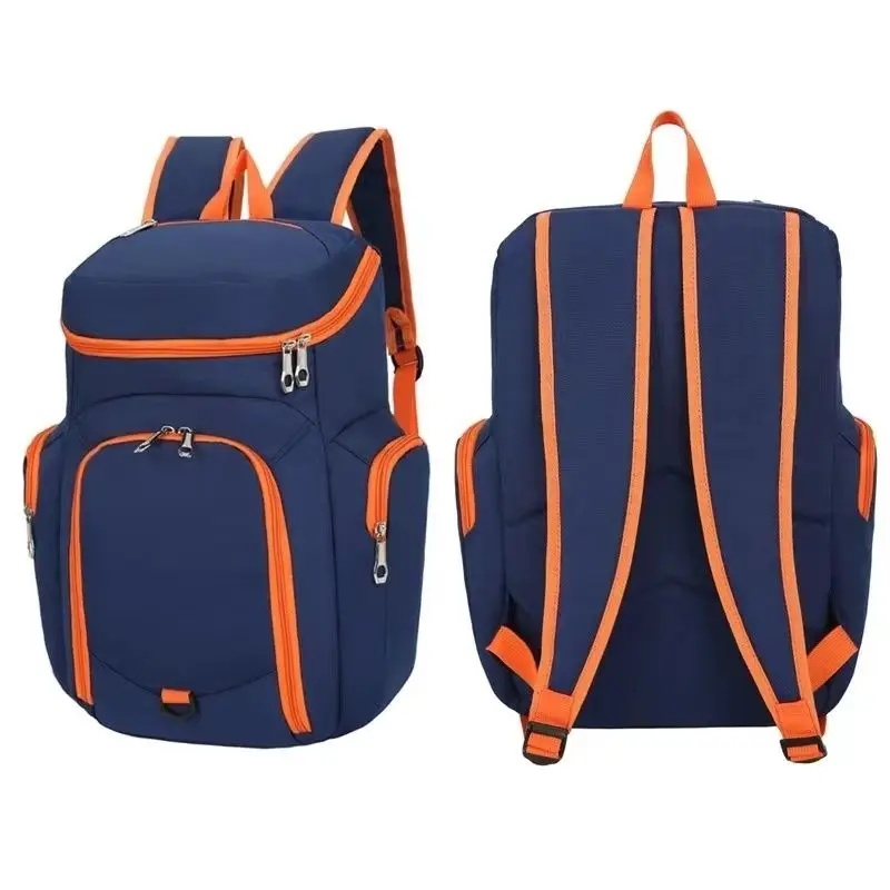Large Capacity Outdoor Basketball Bag Double Shoulder Sports Backpack Printed Competition Independent Shoe Compartment