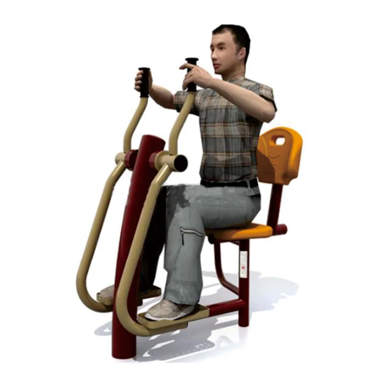 Parallel walking trainer for the disabled, outdoor fitness equipment for the disabled made of steel for community parks