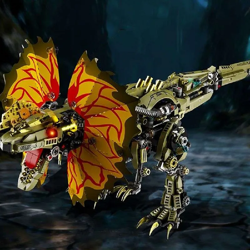 Mechaniczny zestaw klocków konstrukcyjnych Smok z podwójną koroną Architektura Technik Modularny model mechaniczny Kreatywne zabawki Prezenty dla dorosłych i dzieci