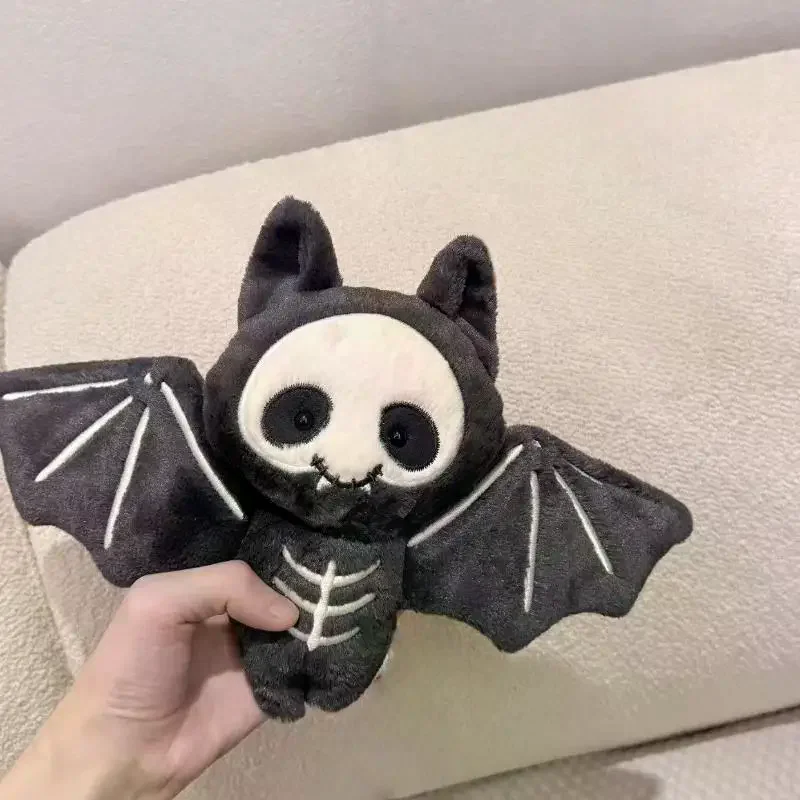 Portachiavi con pipistrello in peluche Kawaii, bambola di pezza di cartone animato, borsa giocattolo, ciondolo, zaino, decorazione appesa, regali di Halloween