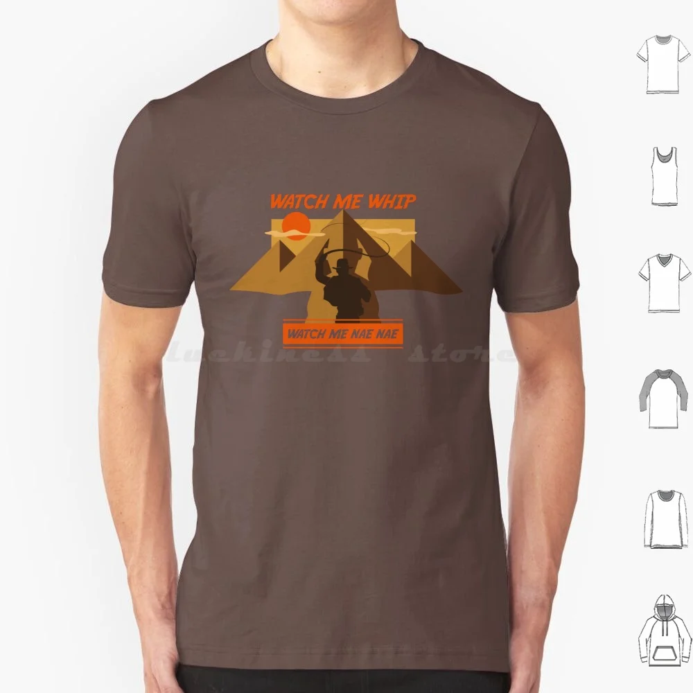 Camiseta de algodón con estampado DIY de Indiana Jones Whip Nae Nae Harrison Adventure Silento Parody Mashup Indiana para hombre y mujer
