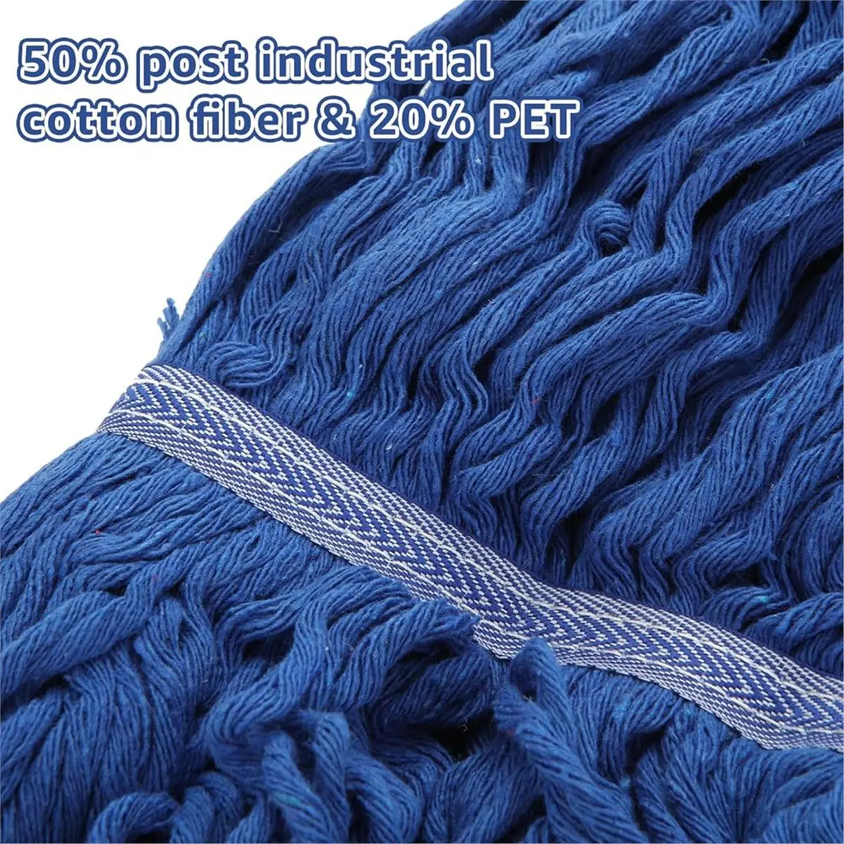 4 Pack Commercial String Mop Head, Replacement Heavy Duty Mop Head Refills, Loop-End Mop Head for Home, Industrial