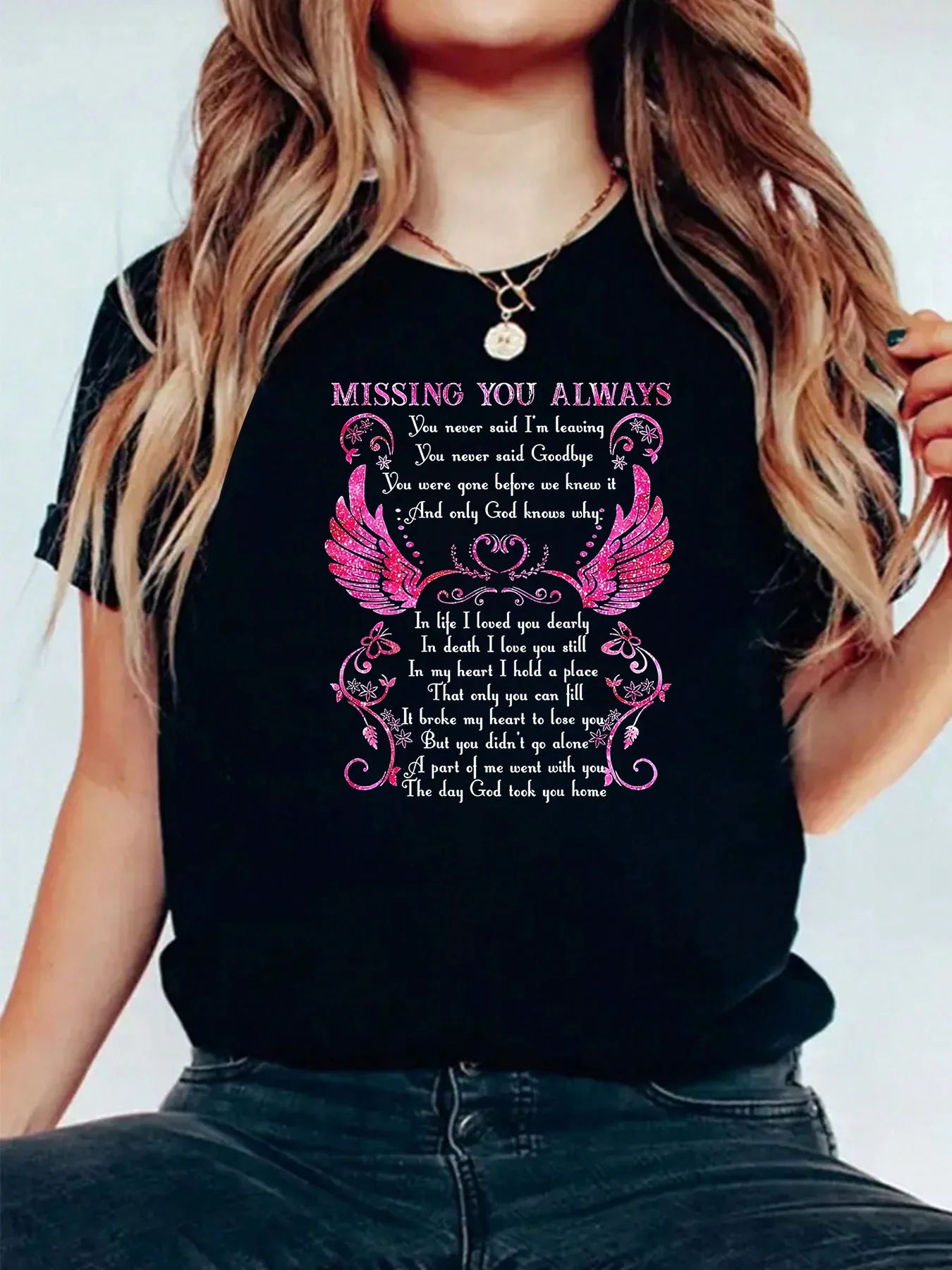Damen-Gedenk-T-Shirt „Always R – Summer Clothing Name Bewertung und Preis