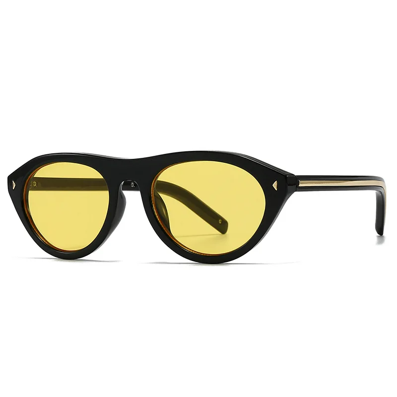Y2k Pilot Zonnebril Vrouwen Voor Mannen Vintage Luxe Merk Ontwerp Zonnebril Punk Populaire Outdoor Rijden Klinknagel Bril UV400