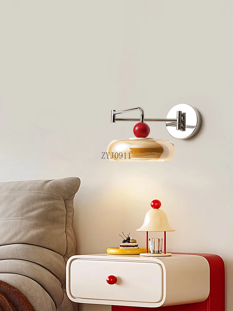 كريم الرياح الروك الذراع الصحن الطائر الجدار مصباح الفرنسية القرون الوسطى الرجعية غرفة نوم أباجورة غرفة الأطفال مصباح غرفة المعيشة الجدار #4