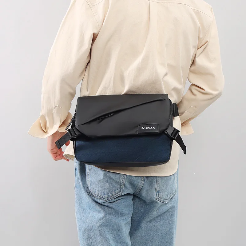 Borsa a tracolla sportiva leggera Borsa da petto grande Capaci da uomo Busin Commuter Faionable Paul Nuova copertina ribaltabile Single ou...
