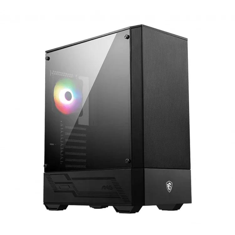 MAG FORGE 111R Computer Case Mid-Tower Chassis Game Office Desktop Computer Host With ARGB Fans Included Black Chassis