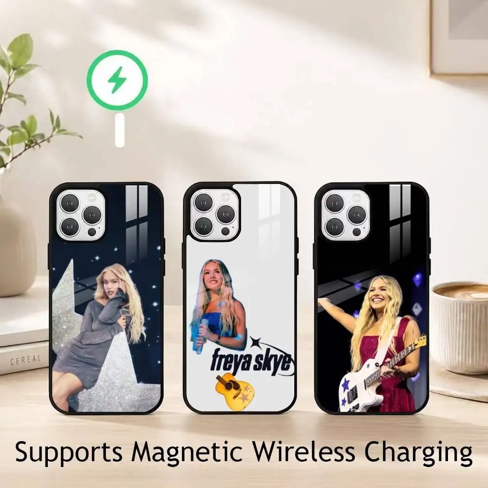 F-Freya Skye Singer gift Phone Case For iPhone18,17,16,15,14,13,12,11 Plus,Pro Allows magnetic wireless charging