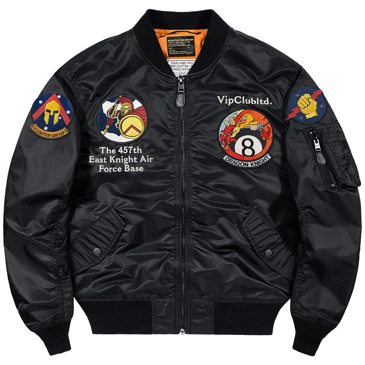 

Мужская куртка-пилот свободного кроя, весенне-осенняя, тонкая, с вышивкой, винтажная, в бейсбольном стиле, рабочая одежда, верхняя одежда, молодежный модный тренд