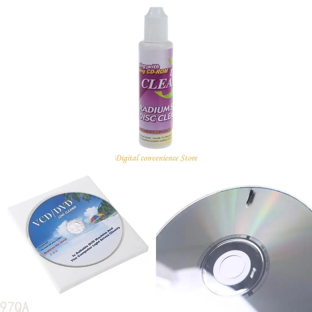 

97QA 4 in 1 Disc Cleaner Cleaning Washing Liquid Used for Cleaning DVD