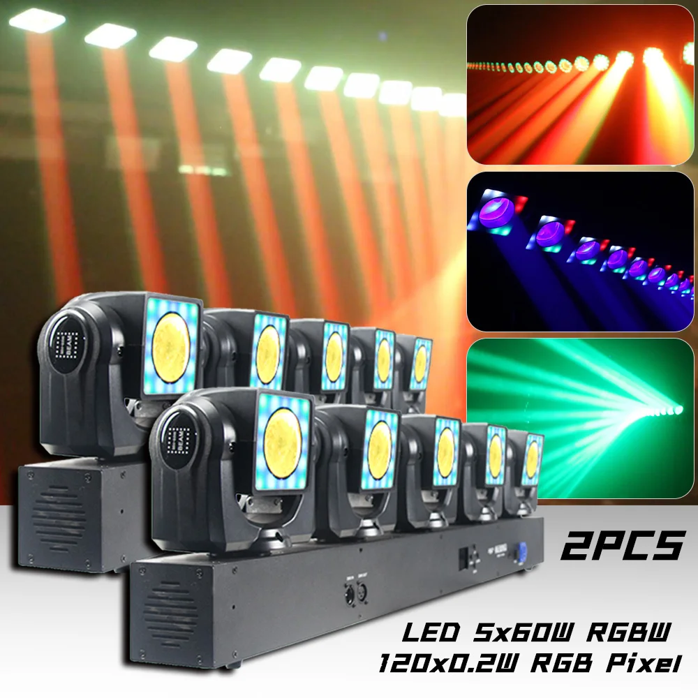 rgbw led beam com rgb pixel iluminacao de efeito de palco para clube bar dj danca concerto projetor leyr dmx512 rdm 5x60w 120x02w pcs 01