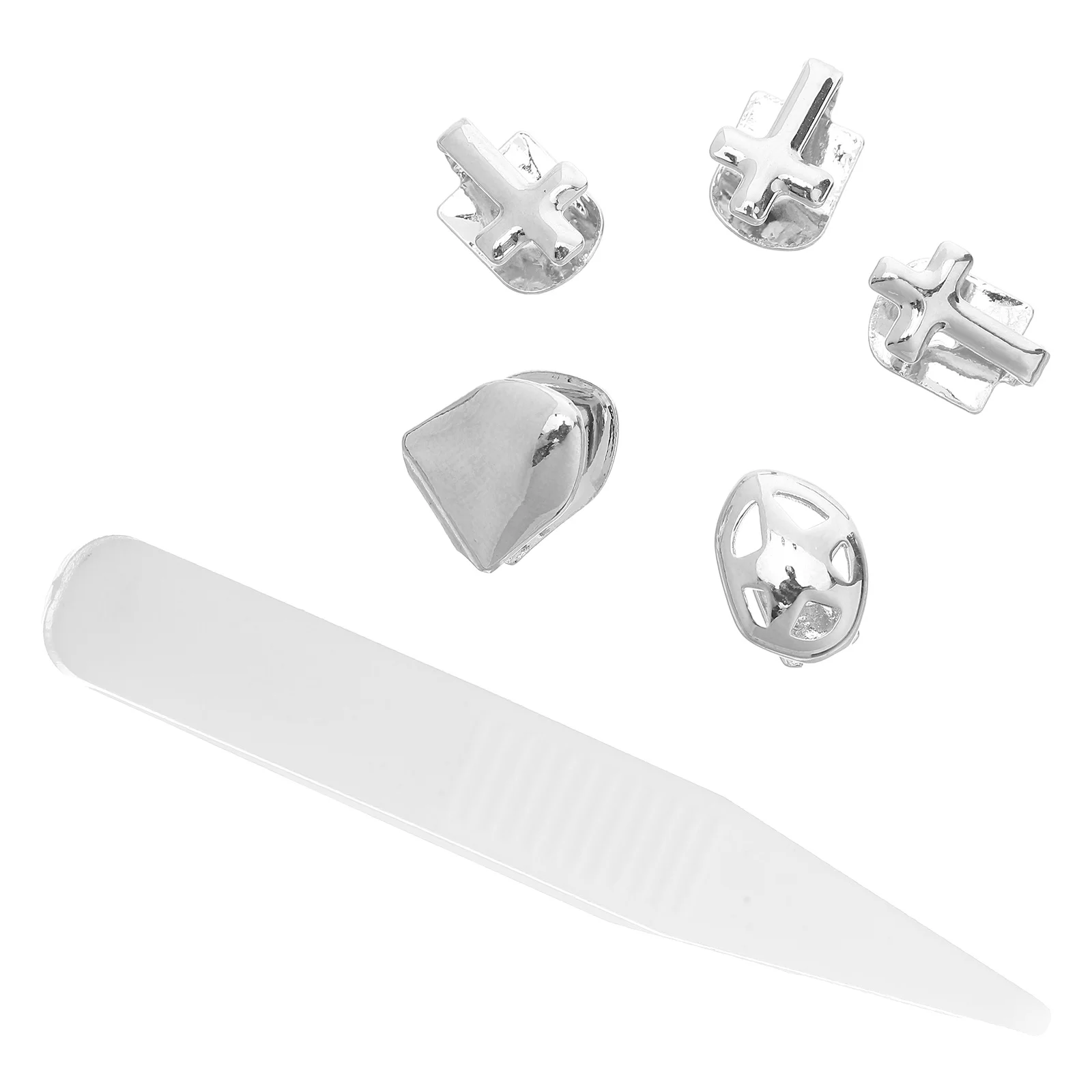 

Cross Hip Hop Tooth Grills Copper Material Halloween Cosplay Party Supplies Rapper Jewelry Accessories Tooth Themed Accessories