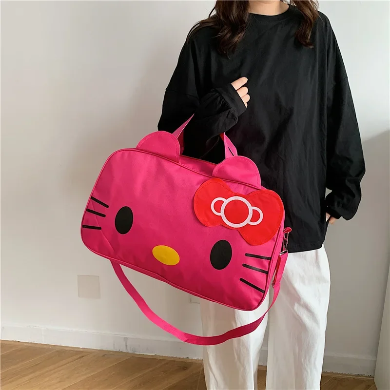 

Новинка 2024 года, сумка Hello Kitty, сумка для йоги, сетчатая сумка, сумка для багажа, сумка для йоги, фитнеса, спортивная женская сумка, уличная сумка для фитнеса