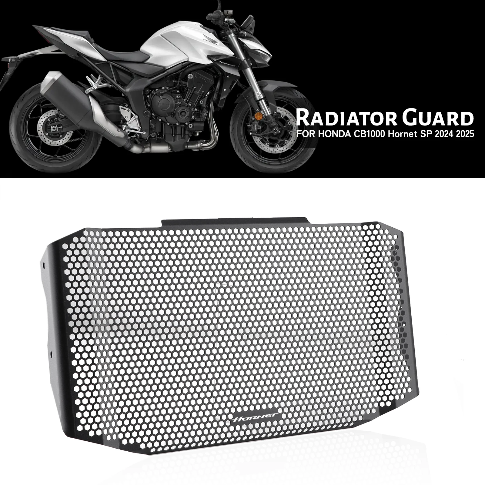 For Honda CB1000 Hornet Motorcycle Aluminum Radiator Guard Protect Grille Cover Grill Protection CB1000 HORNET SP 2025 2026
