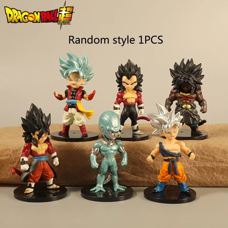 Dragon Ball Anime Figures Toy 6 Styles Animation Goku Vegeta Flisa Broly Dragonball Action Figure Pvc Figurine Doll Kids Toys