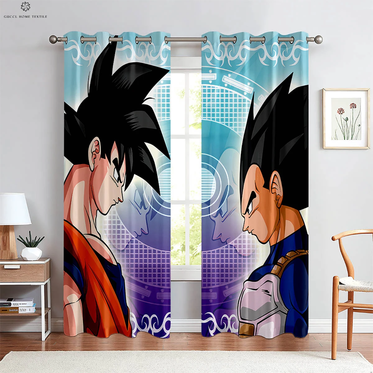 

Hot-Blooded Anime Japanese Comic Printed Curtains Bedroom Living Room Student Dormitory Decorative Curtains Custom Curtains