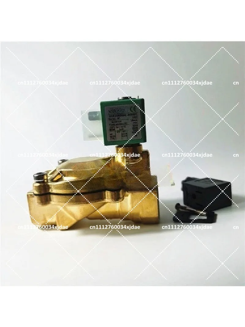 2 Way Solenoid Valve DN15 DN20 DN25 Normally Closed Brass Body AC 220V Water Air Oil