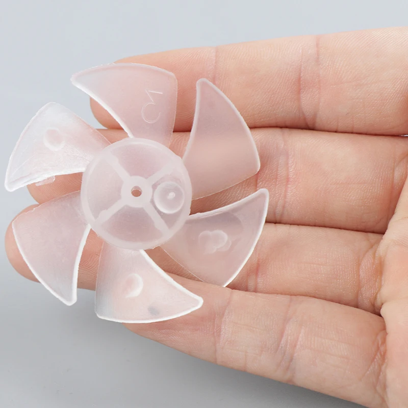 1 Pcs Small Power Mini Plastic Fan Blade 6 Leaves For Hairdryer Motor