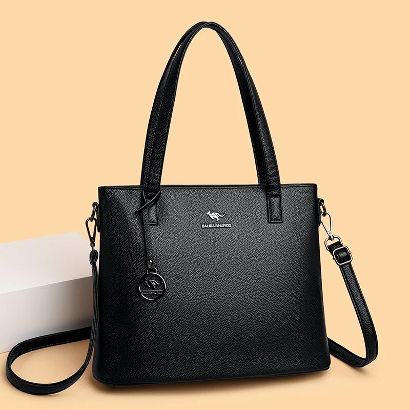 

2026 new Quality Leather Shoulder Bags Luxury Handbag Women Bag Designer Fashion Female High-capacity Tote Messenger Handbags