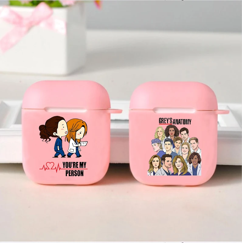 Greys Anatomy You are my person Soft Case For AirPods 1 2 3 4 Pro Cartoon Medicine Doctor Nurse Wireless Bluetooth Earphone Box