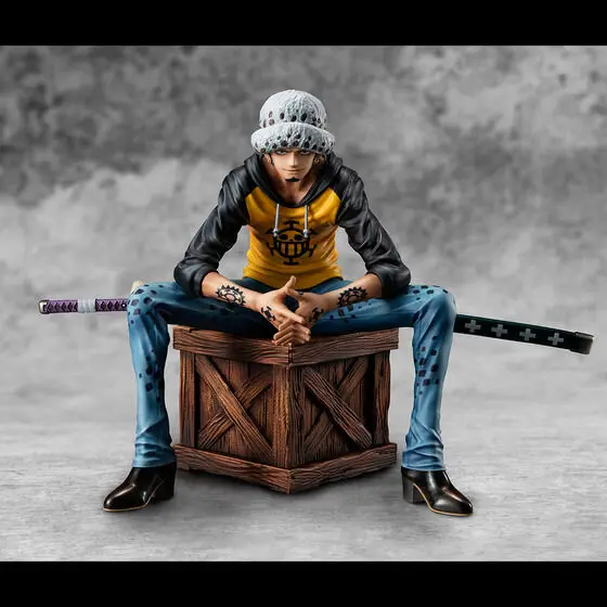 New 16cm One Piece Trafalgar D Water Law Anime Figure Pirate King Memory Replay Figurine Pvc Model Stat Call Toys Gifts