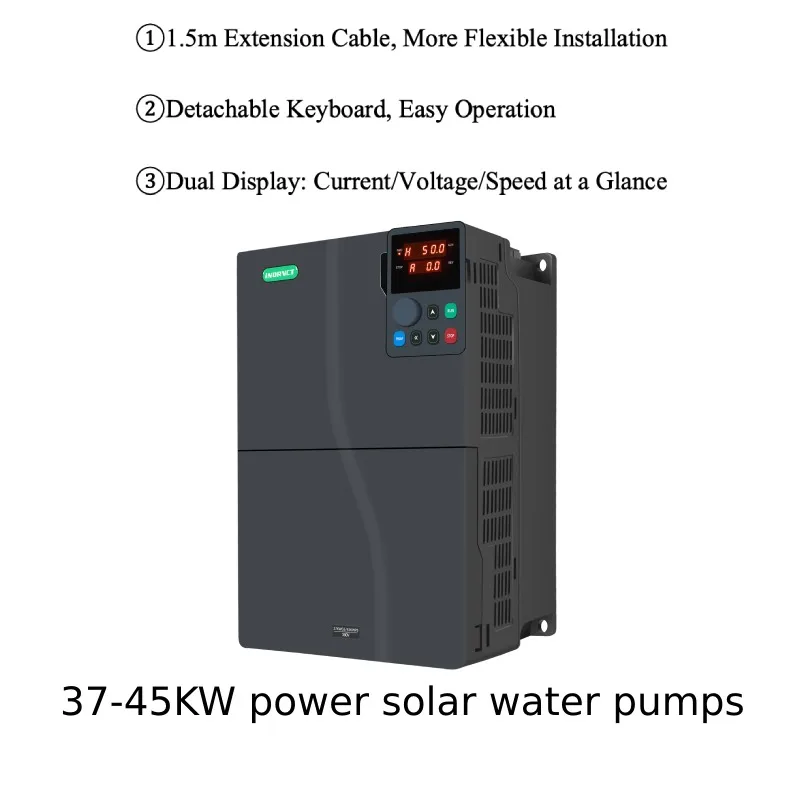

Частотный преобразователь (ПЧ) 45 кВт 60 л.с. трехфазный 380В 50/60 Гц для компрессора и двигателя