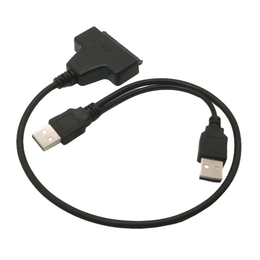 SATA to USB 2.0 Cable Adapter for 2.5" HDD SSD Hard Drive Connector 22 Pin 7+15 External Drive Converter Cloning Data Recovery view 2
