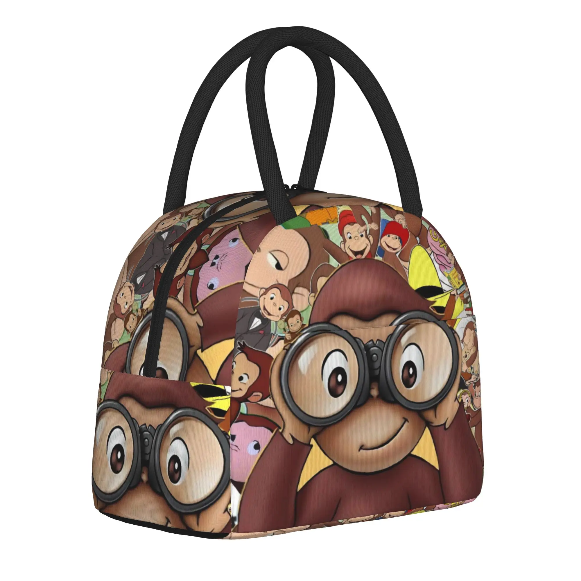Insulated Lunch Bags Curious Cartoon Georges African Monkey Accessories Food Box New Arrival Cooler Thermal Bento Box School