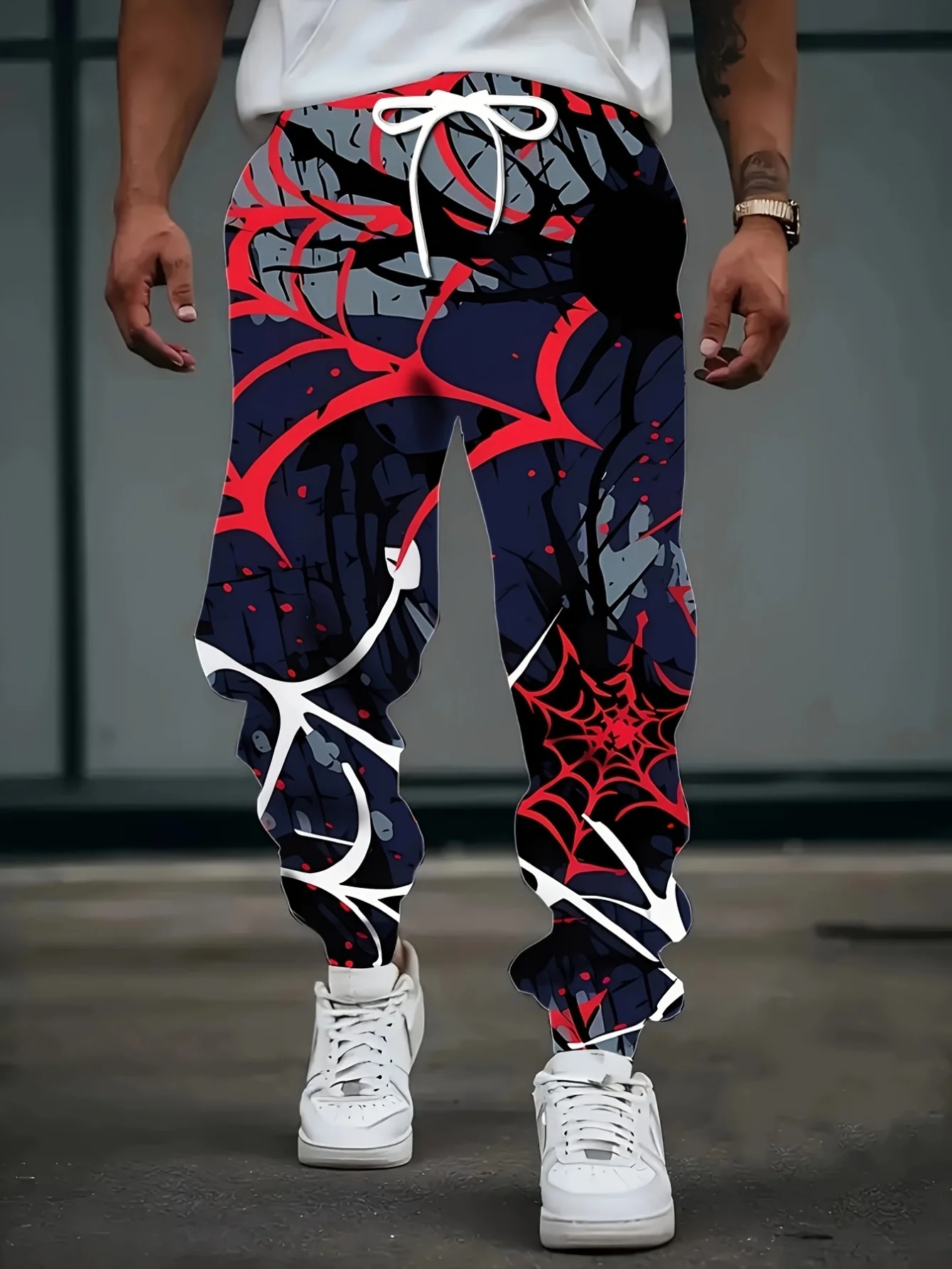 Neuheiten: Jogginghose mit Marmor-Fluid-Swirl-3D-Druck, Unisex, lässige Trainingshose, Hose für den täglichen Spaziergang und urbanen Lifestyle – Detail 6
