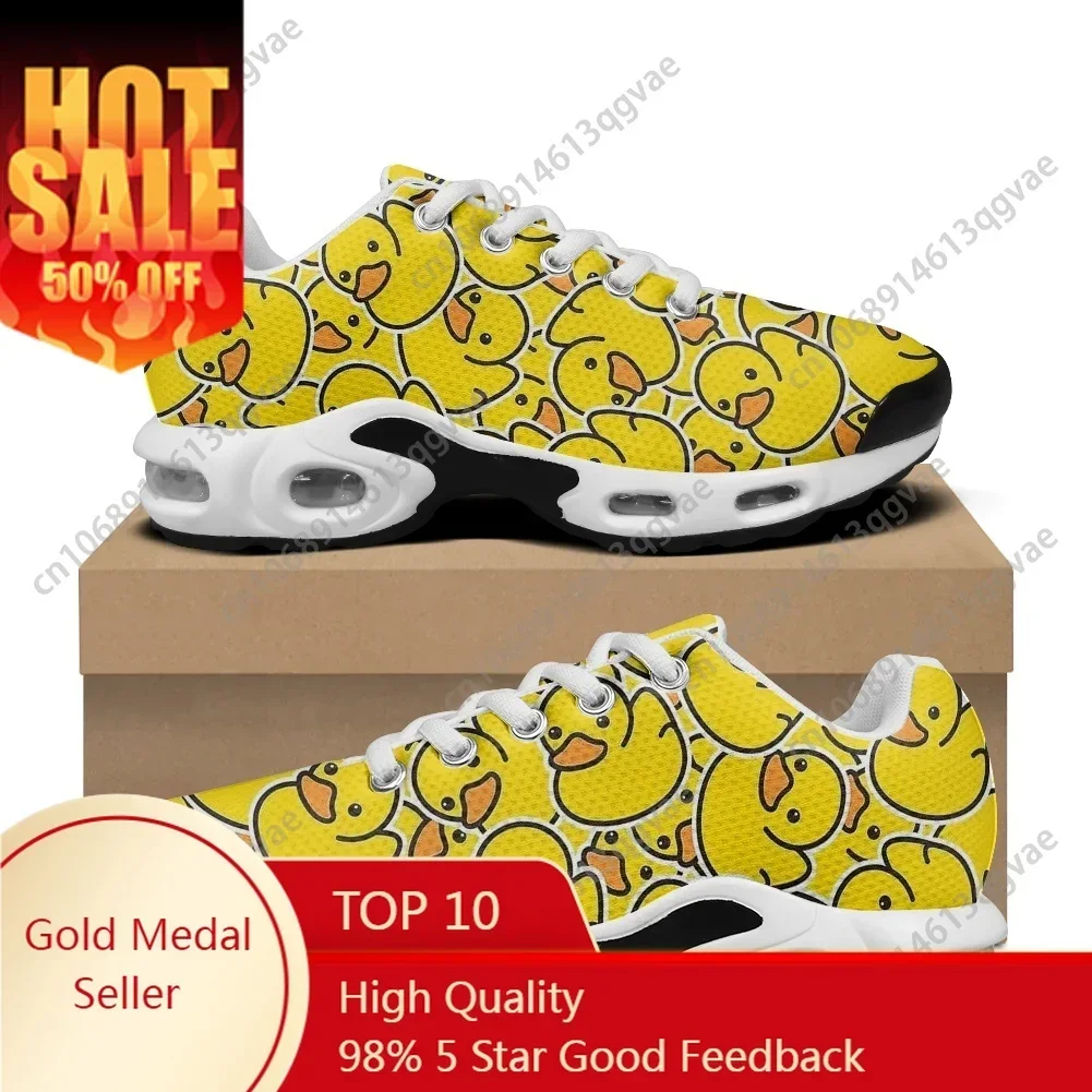 

Little Yellow Duck Air Cushion Sneakers Mens Womens Teenager Lightweight Sports Shoes Couples Mesh Sneaker
