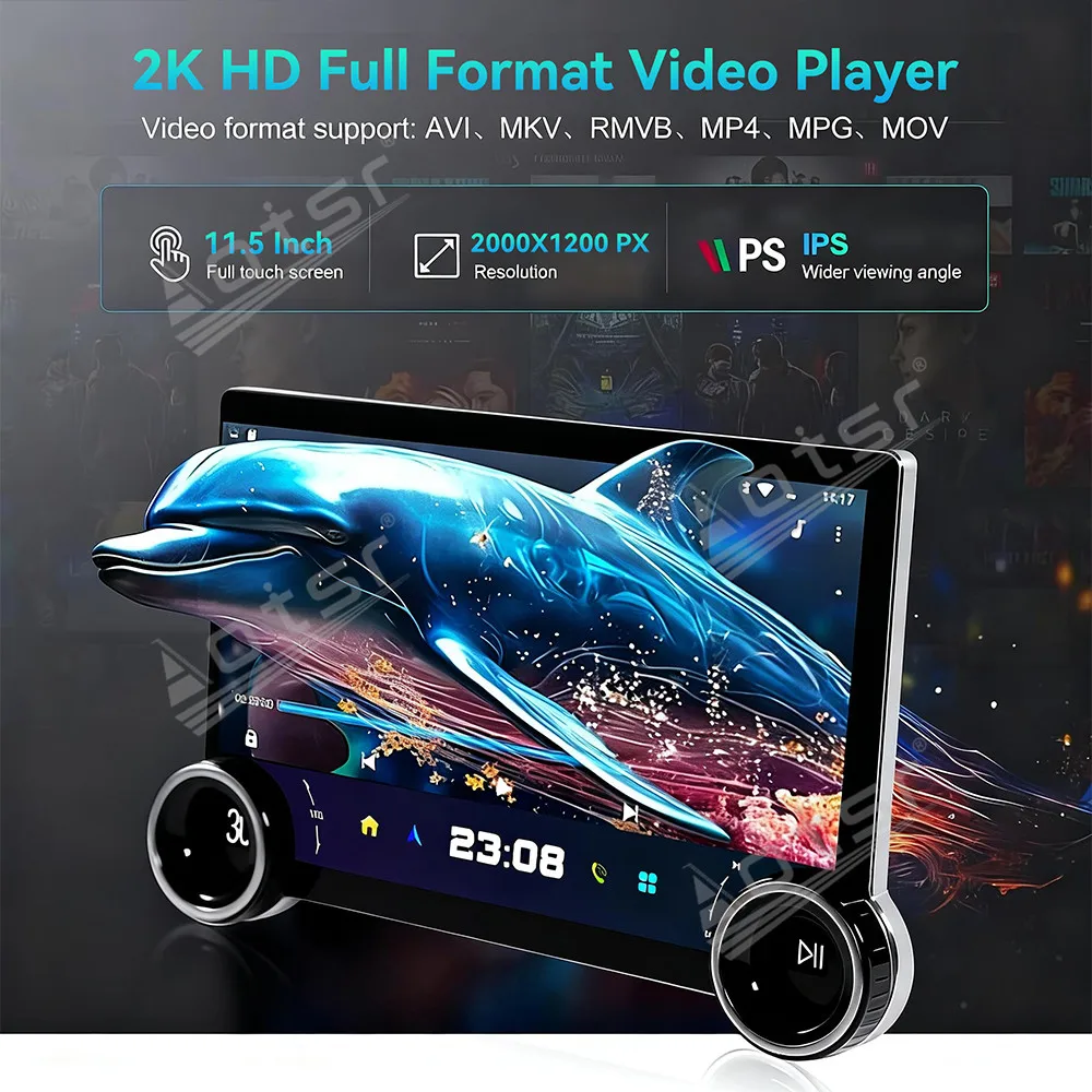 

11.5 Inch Dual Knob Car Radio For Audi TT 2008-2014 Android15 Multimedia Player HD TouchScreen GPS Navigation CarPlay DSP Stereo