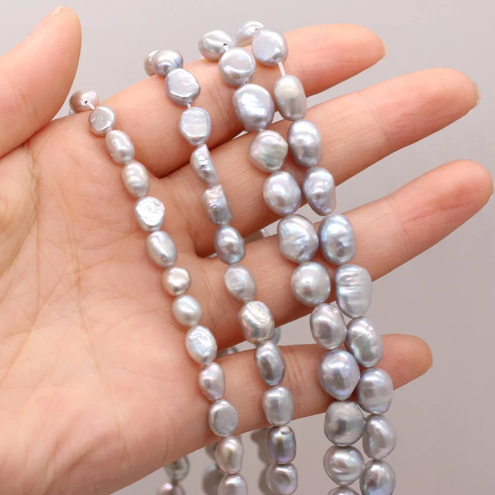 

Freshwater Pearl White Freeform 5-7,9-10,10-11mm Loose Natural Stone Beads for DIY Necklace Bracelet Jewelry Making Strand 15"