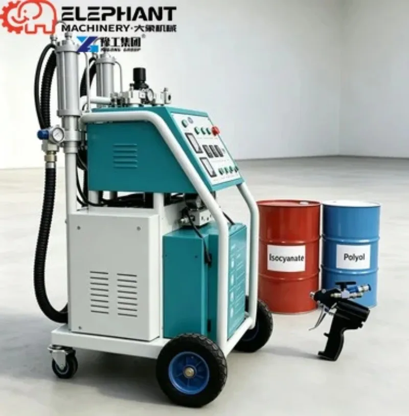 Pneumatic Low Pressure Polyurethane Foam Spray Machine Air Driven PU Sprayer For Wall Roof Insulation Waterproof Renovation